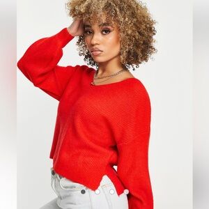 NWOT Threadbare Red V-Neck Sweater